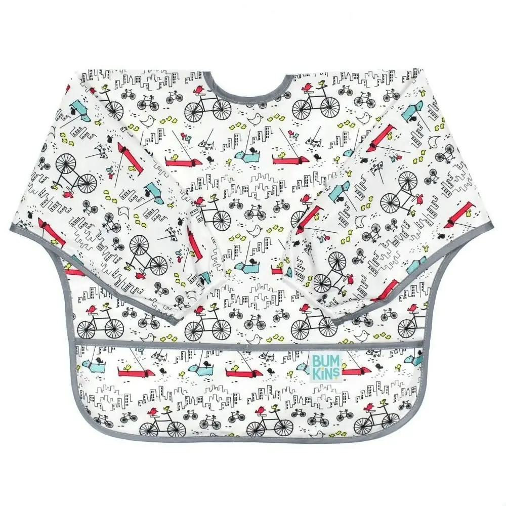 Bumkins Waterproof Sleeved Bib - Urban Bird