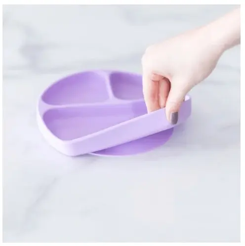 Bumkins Silicone Grip Dish - Lavender