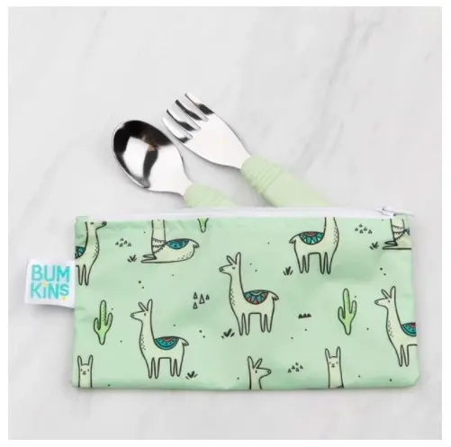 Bumkins Spoon and Fork - Sage