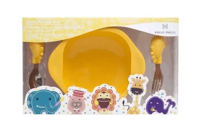 Marcus & Marcus Toddler Mealtime Set - Lola the Giraffe -Yellow