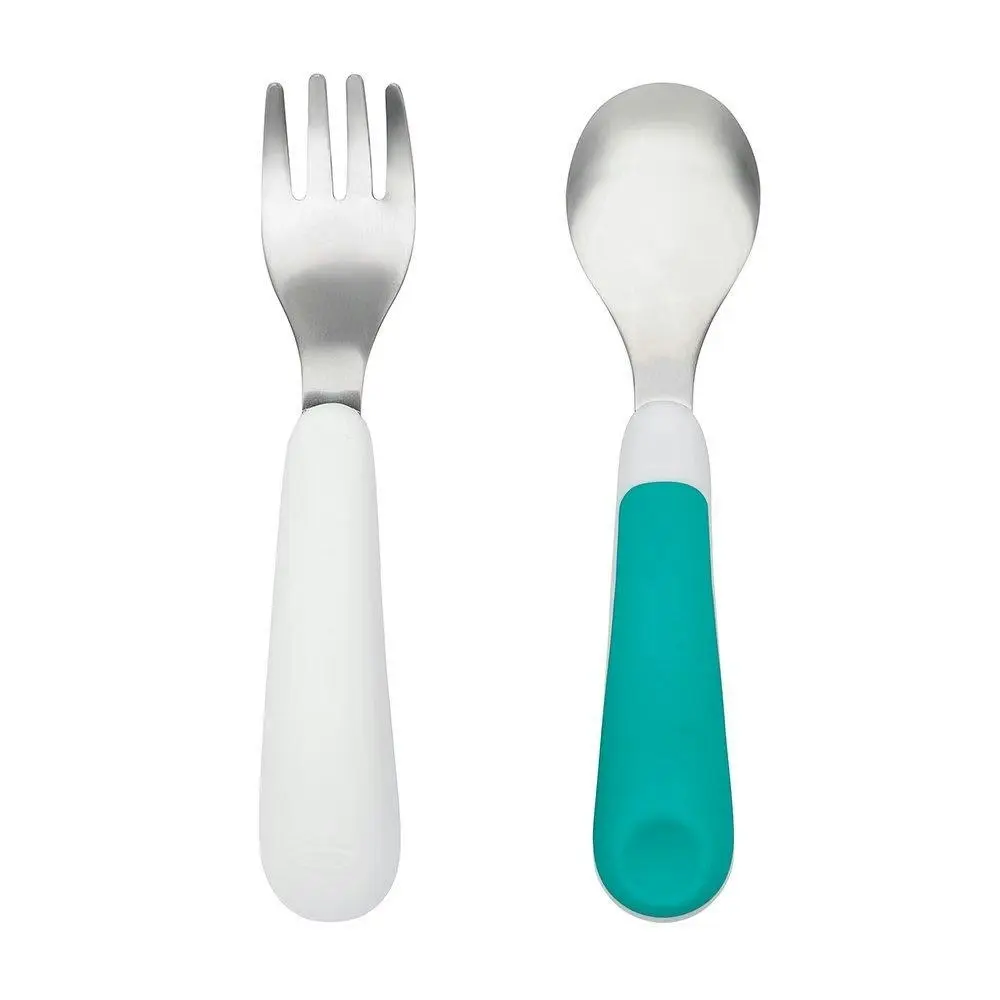 OXO Tot Fork And Spoon Set - Teal