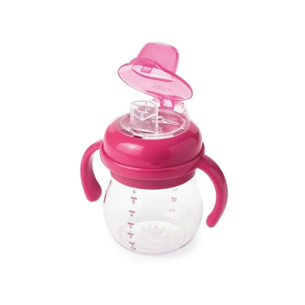 OXO Tot Grow Soft Spout Cup with Removable Handles - Pink