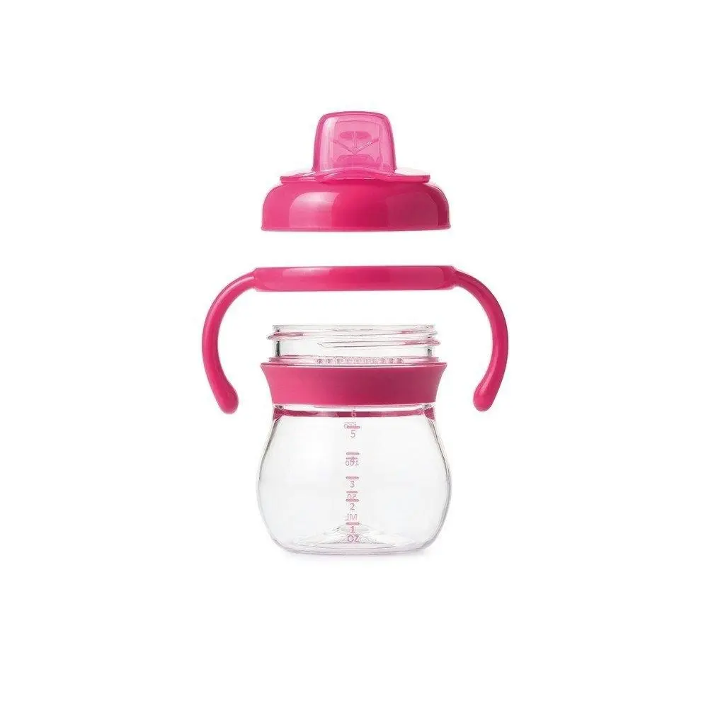 OXO Tot Grow Soft Spout Cup with Removable Handles - Pink