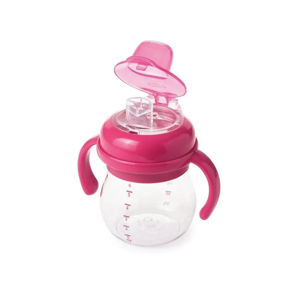 OXO Tot Grow Soft Spout Cup with Removable Handles - Pink