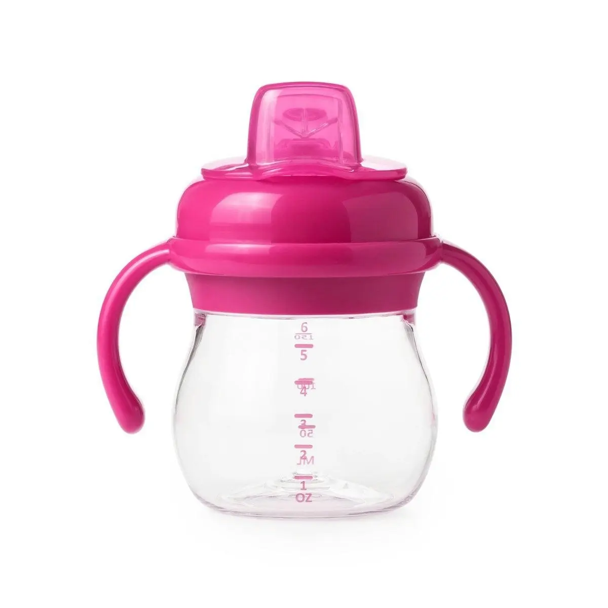 OXO Tot Grow Soft Spout Cup with Removable Handles - Pink