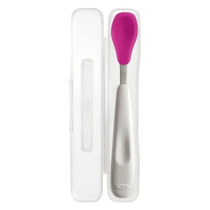 OXO Tot On-the-go Feeding Spoon - Pink