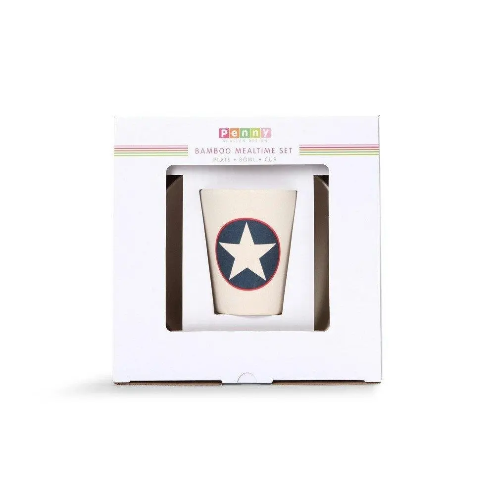 Penny Scallan Bamboo Mealtime Set - Navy Star