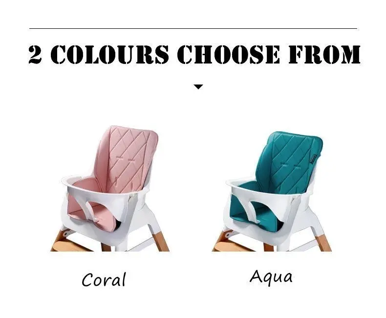 Joy Baby Ellie 2 in 1 Bar Stool Highchair - Aqua