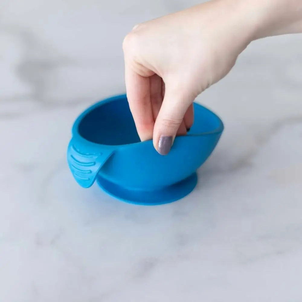 Bumkins Silicone First Feeding Set - Silicone Dark Blue