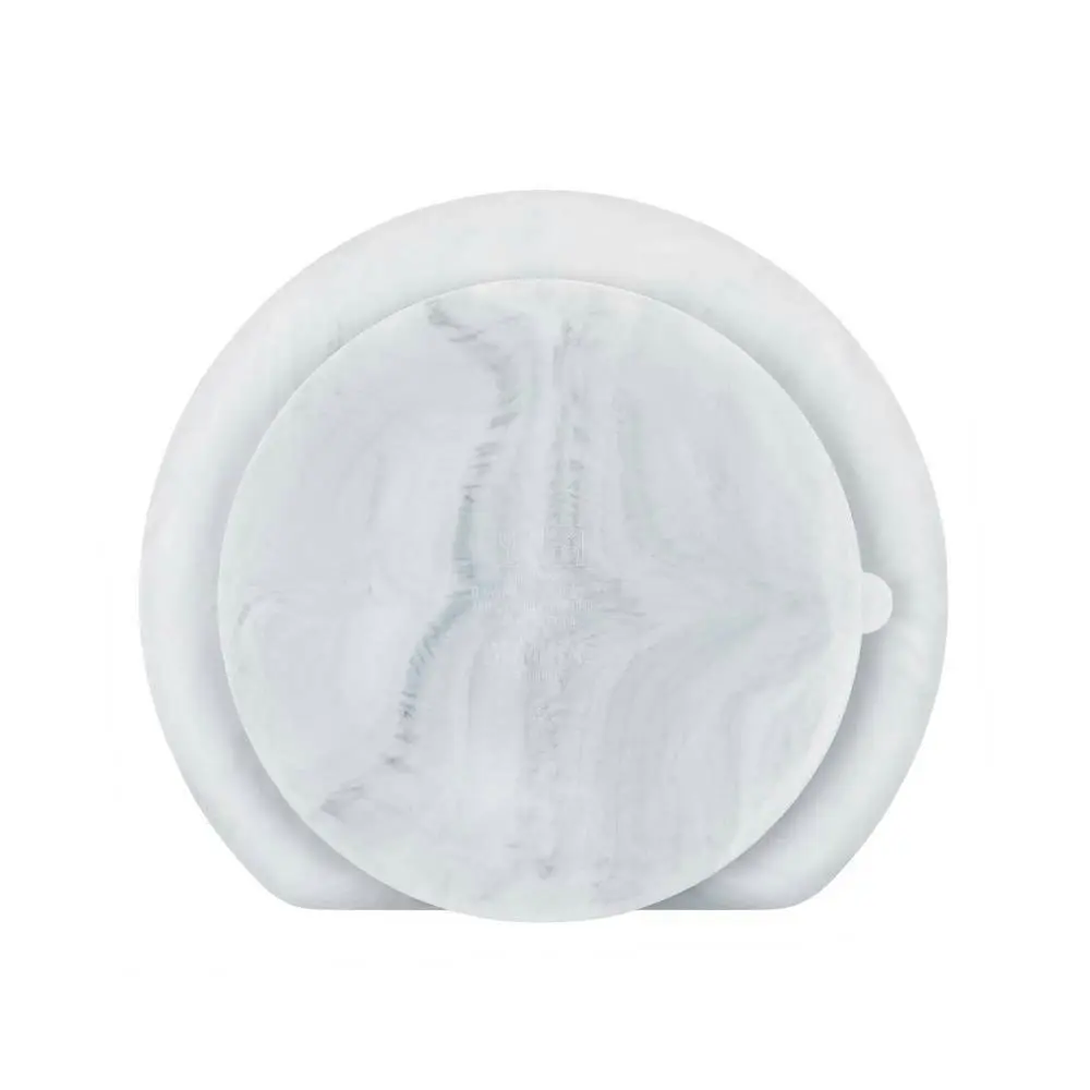 Bumkins Silicone Grip Dish + Lid - Marble