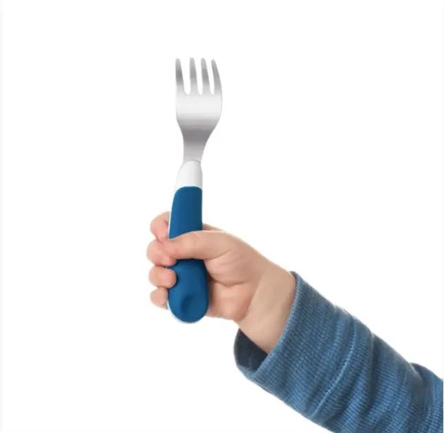 OXO Tot On-The-Go Fork And Spoon Set - Navy