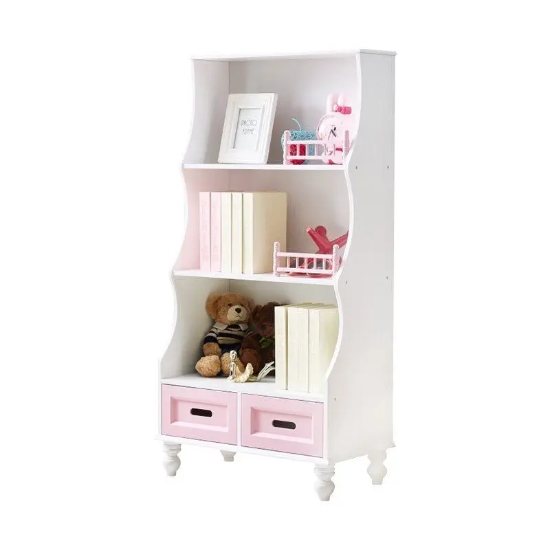 All 4 Kids Gloria Pink Bookcase Book Shelf Storage Unit