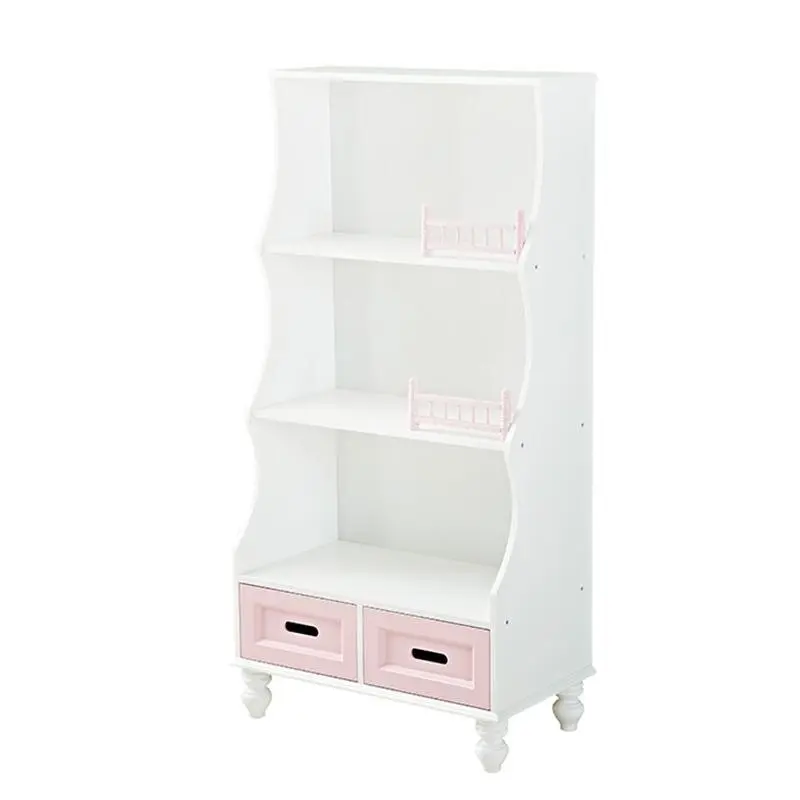 All 4 Kids Gloria Pink Bookcase Book Shelf Storage Unit