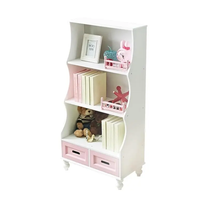 All 4 Kids Gloria Pink Bookcase Book Shelf Storage Unit