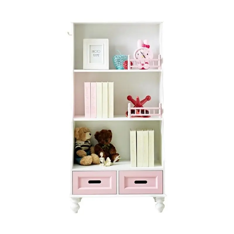 All 4 Kids Gloria Pink Bookcase Book Shelf Storage Unit