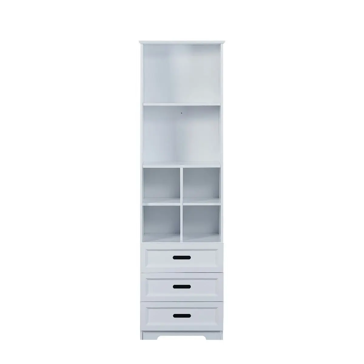 All 4 Kids Candice White Bookcase Book Shelf Storage Unit