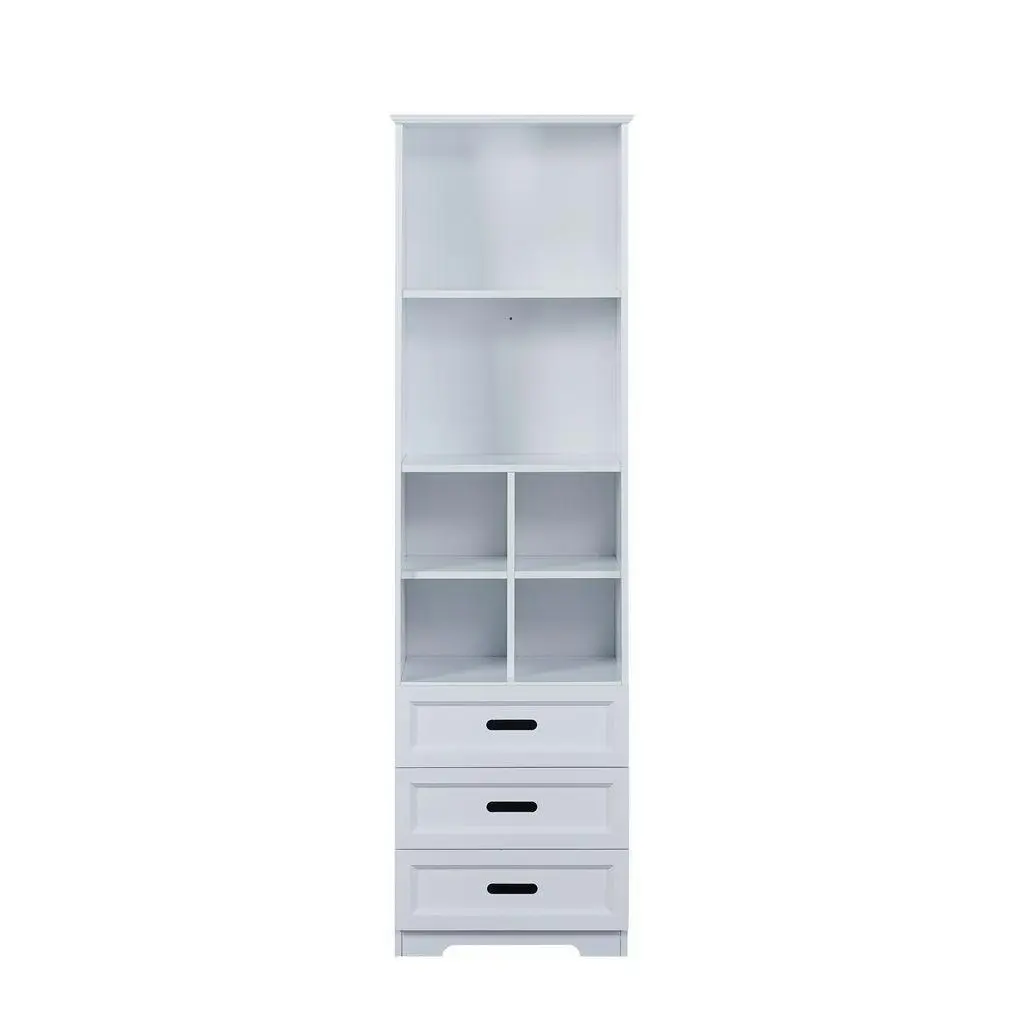 All 4 Kids Candice White Bookcase Book Shelf Storage Unit