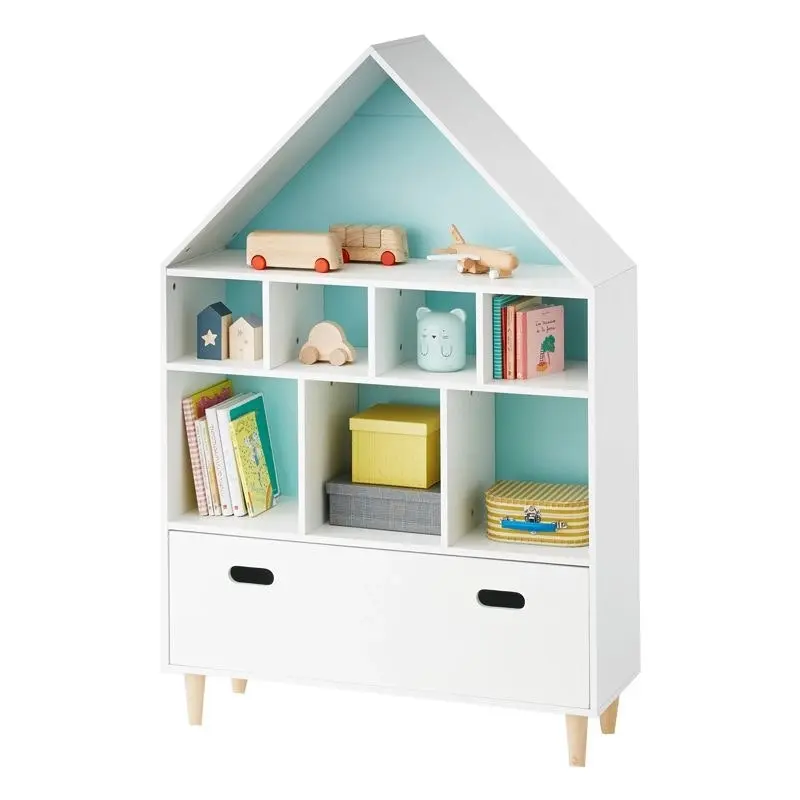 All 4 Kids White Ivy Large Kids Bookcase Storage Unit