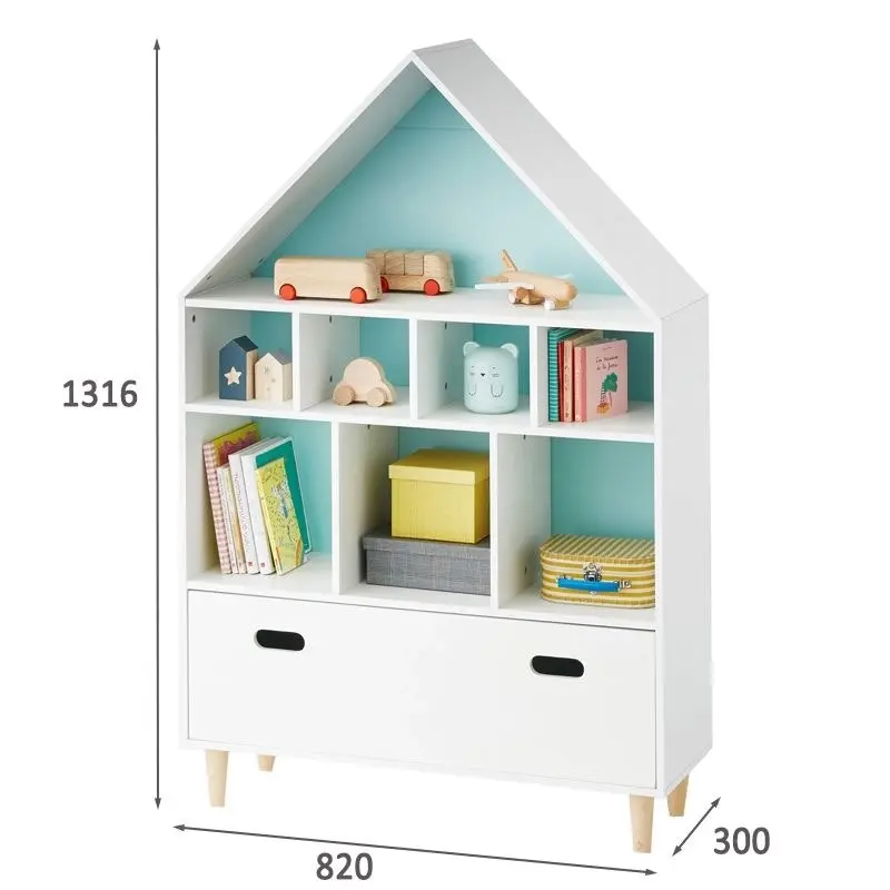 All 4 Kids White Ivy Large Kids Bookcase Storage Unit