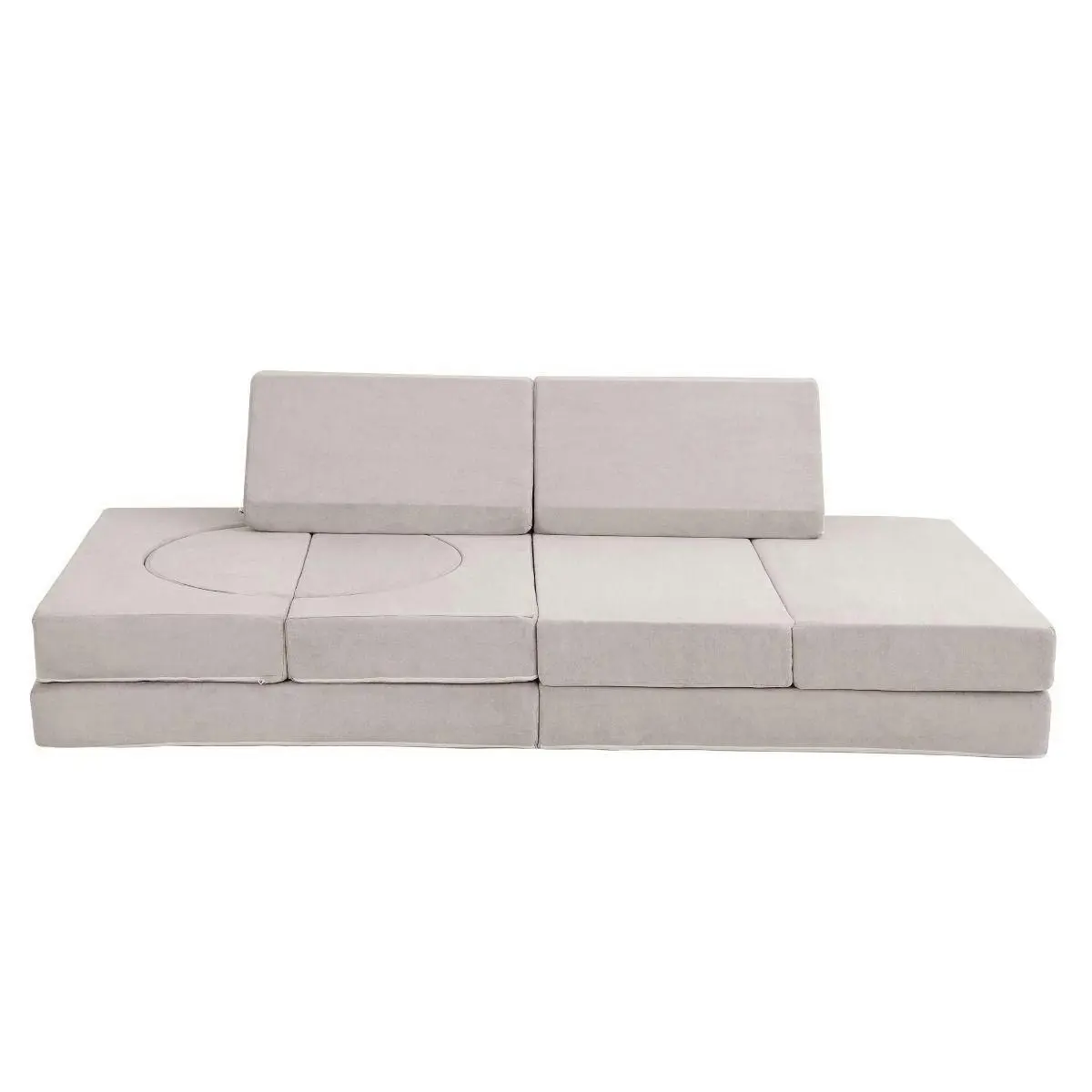 All 4 Kids Ollie 10 PCS Modular Play Couch Set - Cream