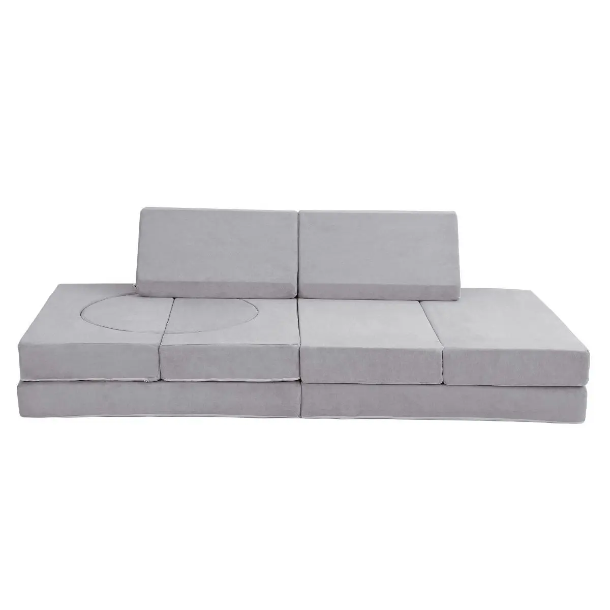 All 4 Kids Ollie 10 PCS Modular Play Couch Set - Grey