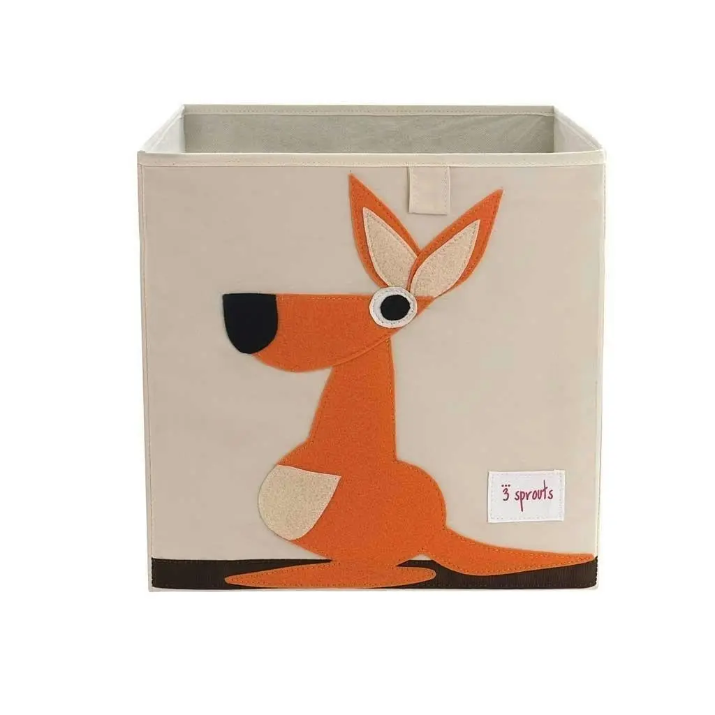 3 Sprouts Storage Box - Orange Kangaroo