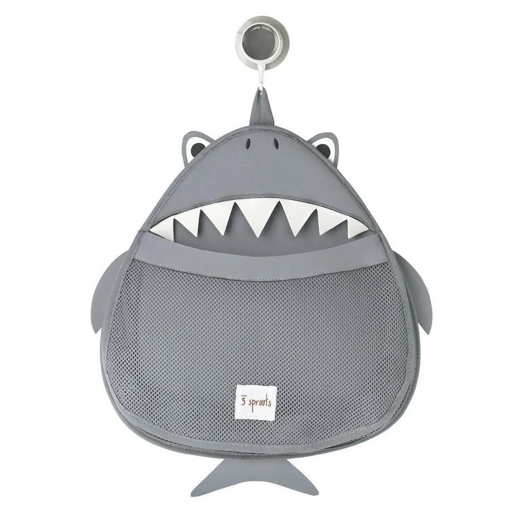 3 Sprouts Bath Storage - Grey Shark