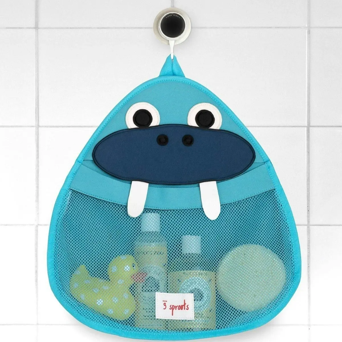 3 Sprouts Bath Storage - Blue Walrus