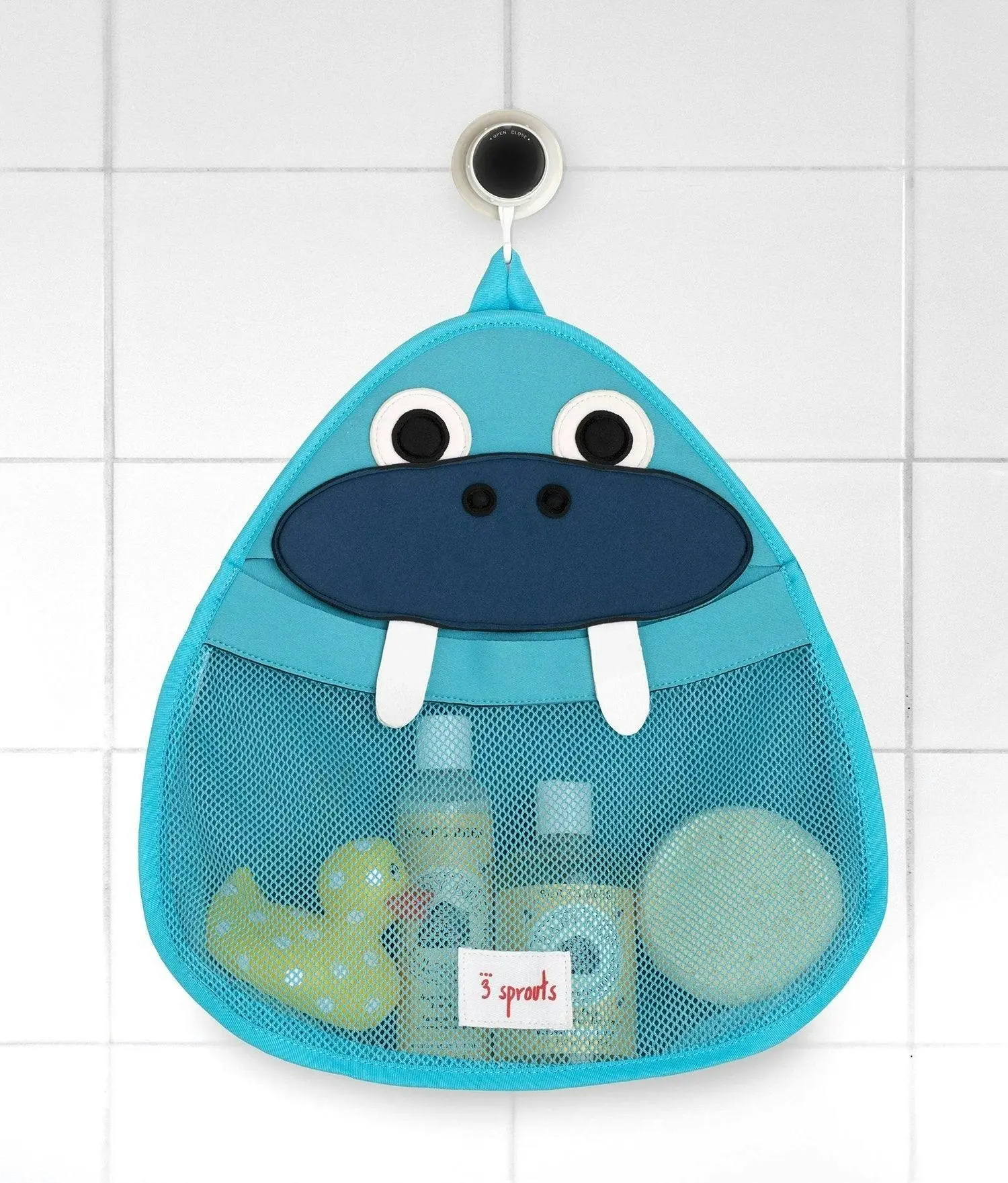 3 Sprouts Bath Storage - Blue Walrus