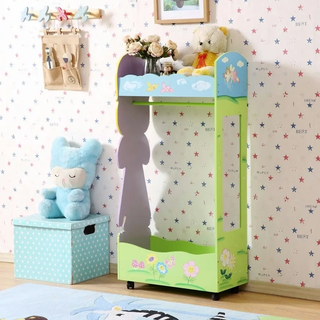 All 4 Kids Olivia the Fairy Girl's Cloth Hanger Unit with Drawer