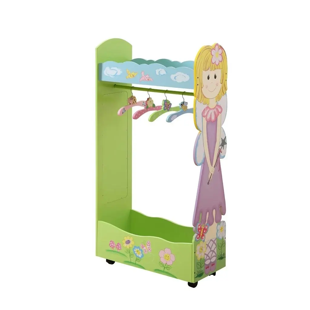 All 4 Kids Olivia the Fairy Girl's Cloth Hanger Unit with Drawer