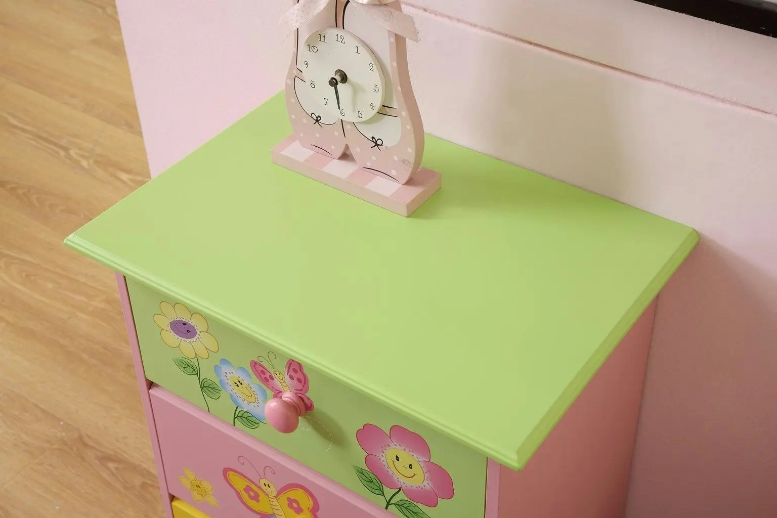 All 4 Kids Olivia the Fairy Girl’s 3 Drawer Bedside Table