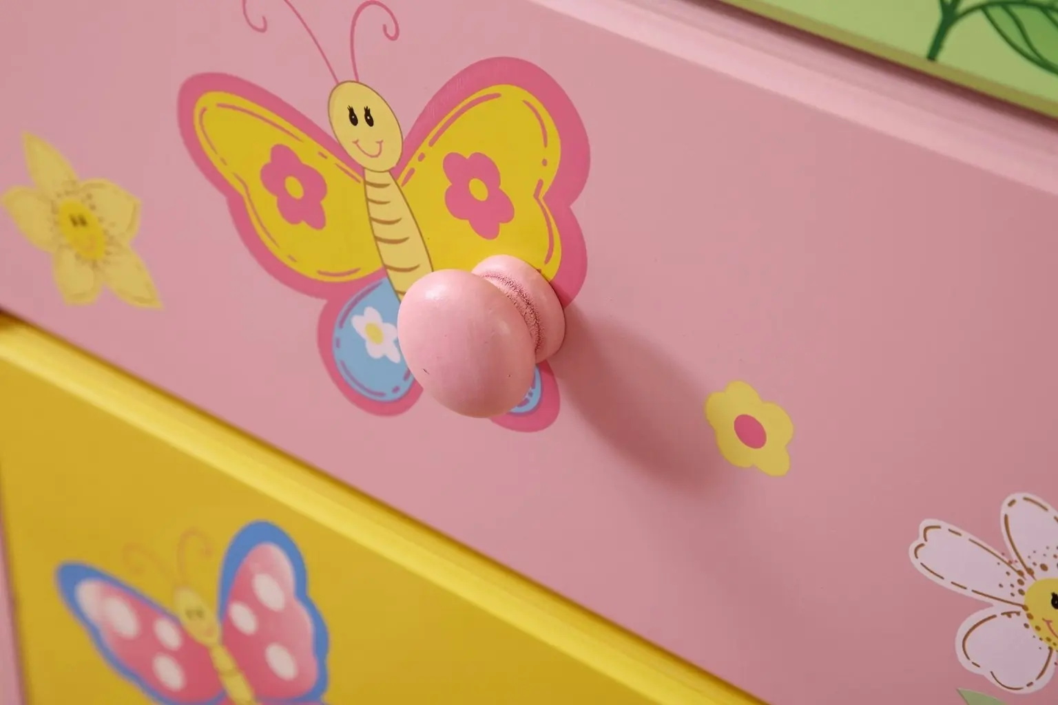 All 4 Kids Olivia the Fairy Girl’s 3 Drawer Bedside Table