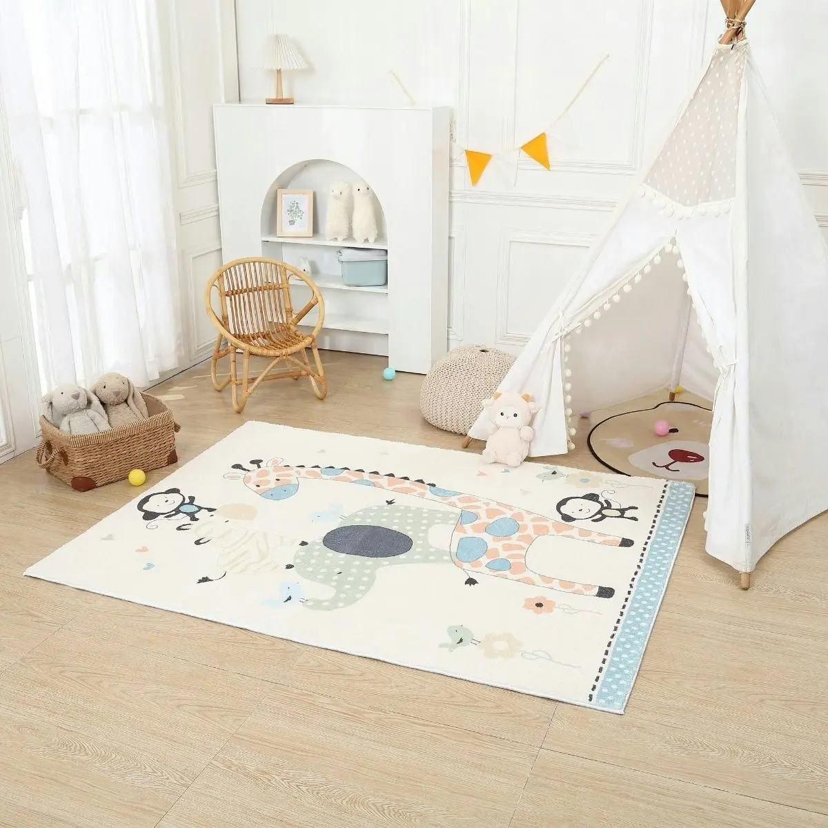 All 4 Kids Safari Animal Rug