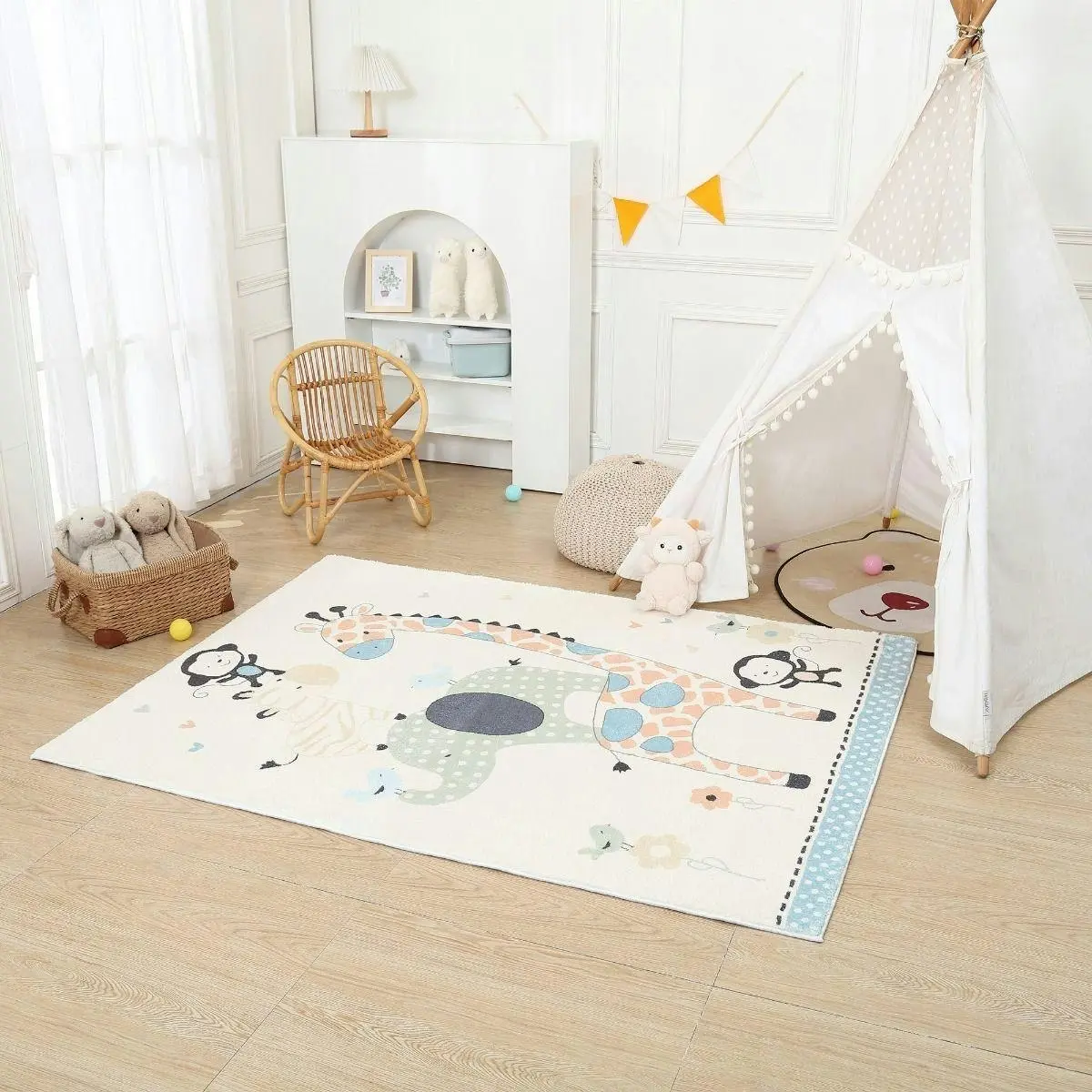 All 4 Kids Safari Animal Rug