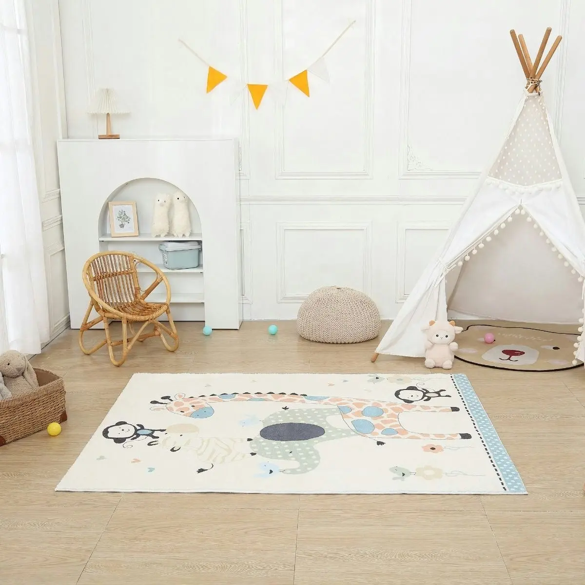 All 4 Kids Safari Animal Rug