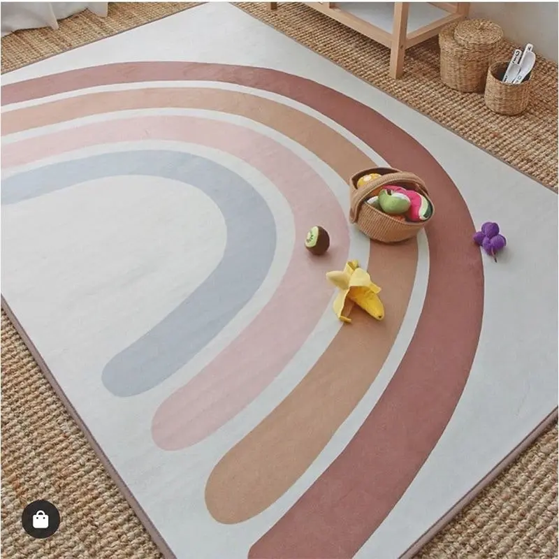 All 4 Kids Pastel Rainbow Rug