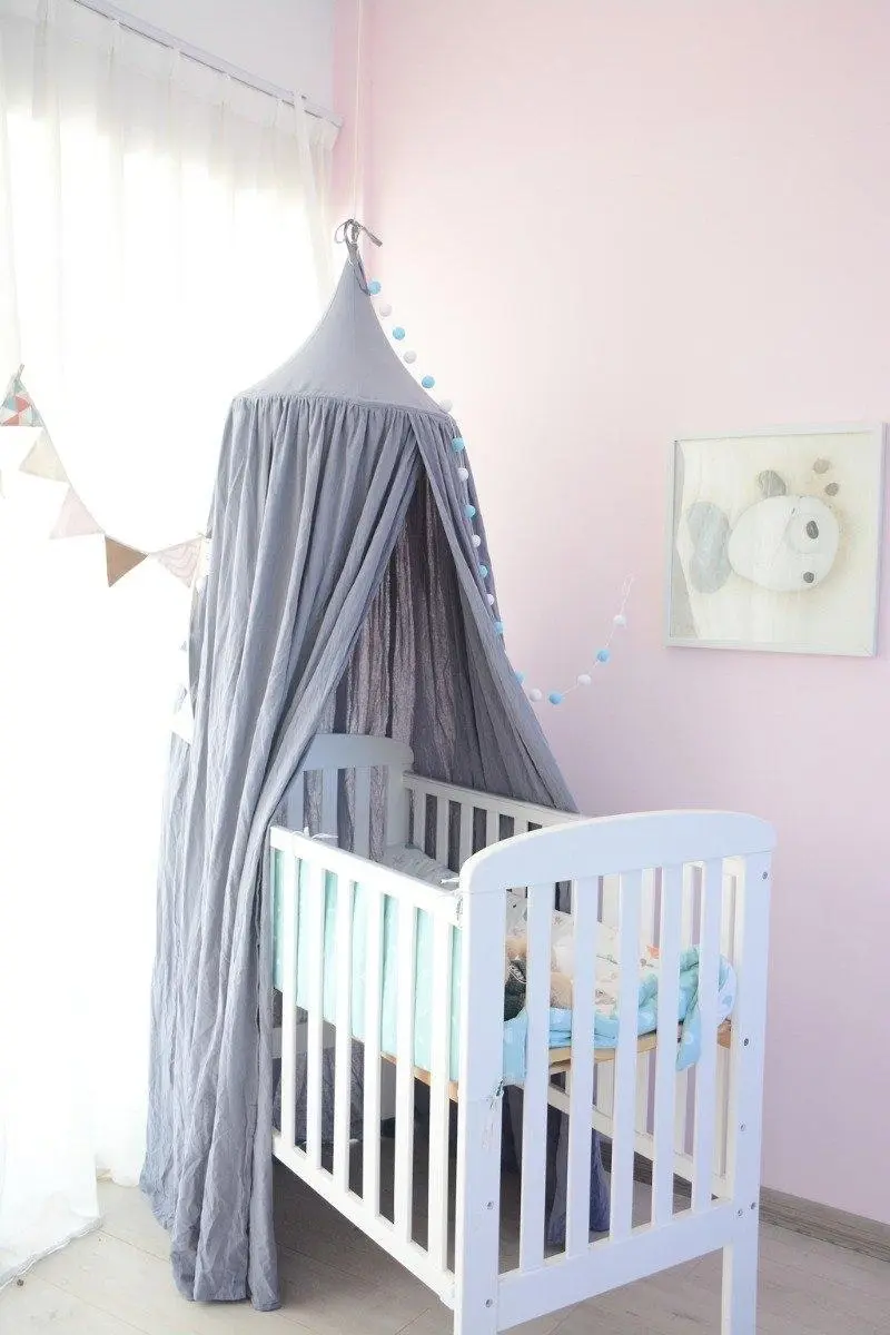 All 4 Kids Aubrey Nursery Canopy - Grey