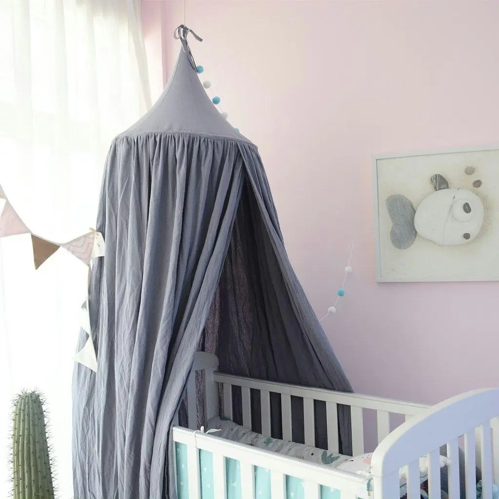 All 4 Kids Aubrey Nursery Canopy - Grey