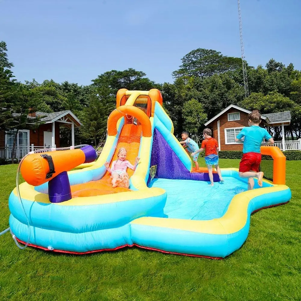 Air My Fun Climb Time Jumping Castle with Slide and Shooting Gun