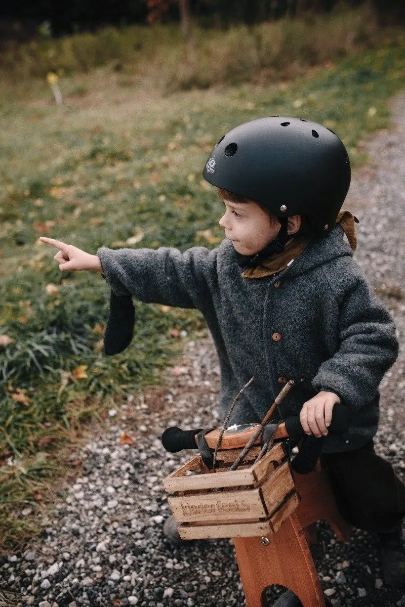 Kinderfeets Toddler Bike Helmet Matte Black