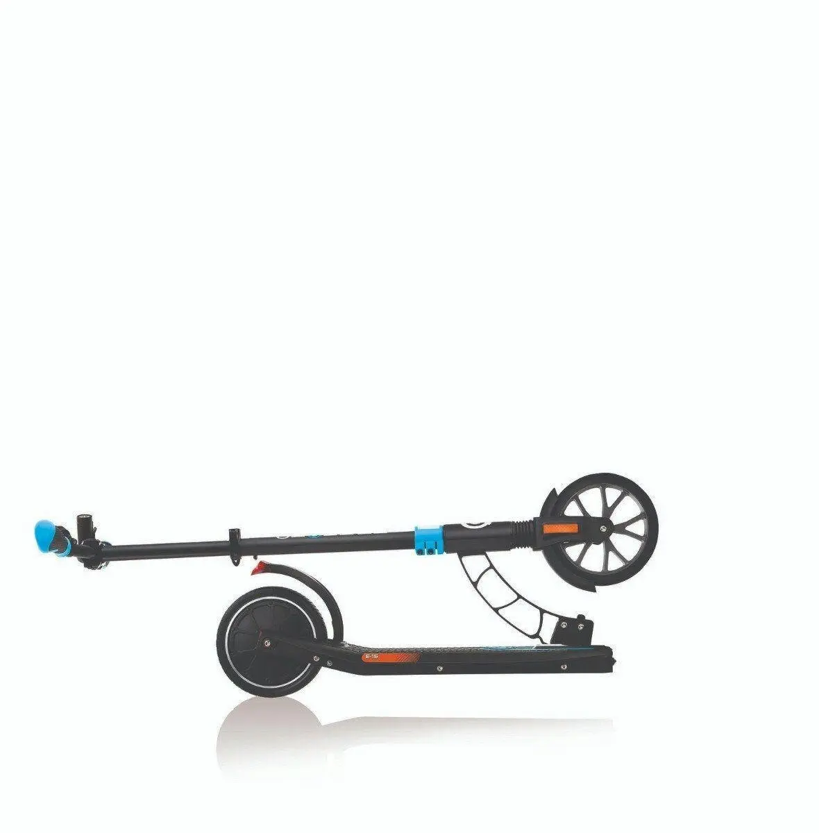 Globber One K E-Motion 15 Foldable Electric Scooter - Black/Sky Blue