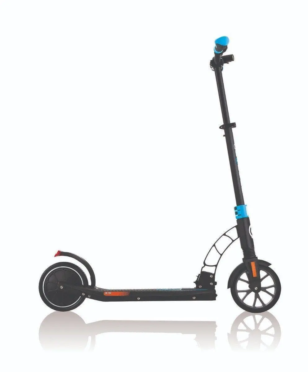 Globber One K E-Motion 15 Foldable Electric Scooter - Black/Sky Blue