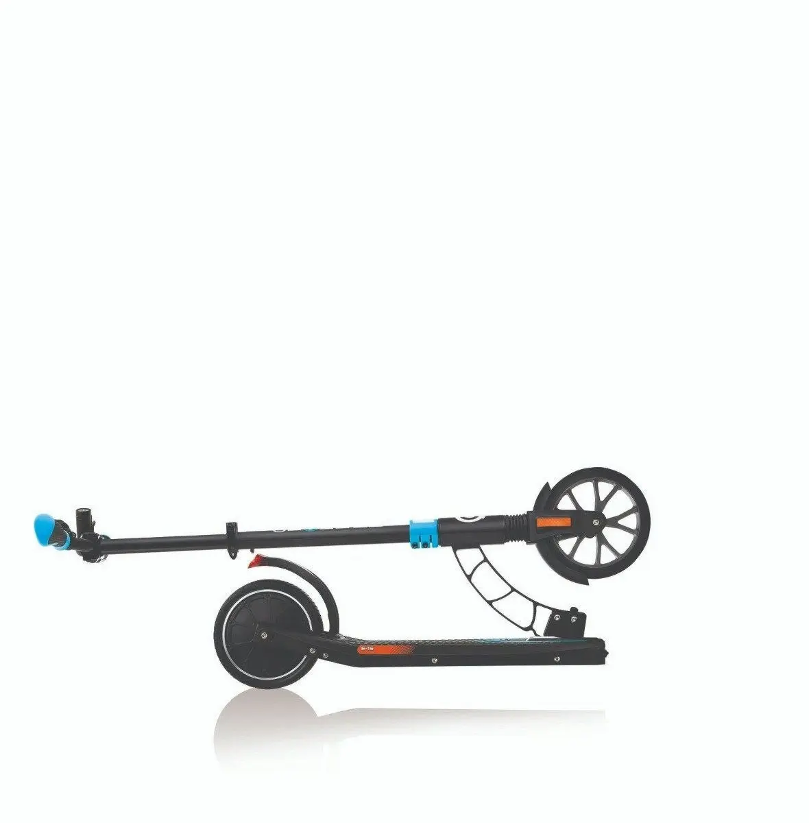 Globber One K E-Motion 15 Foldable Electric Scooter - Black/Sky Blue