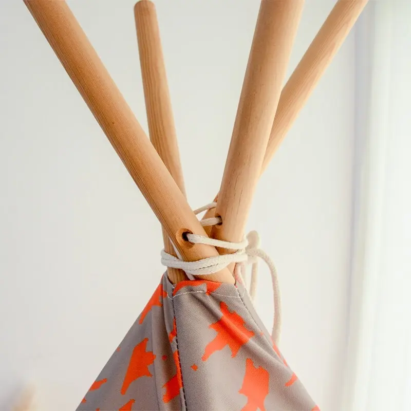 All 4 Kids Orange Unicorn Teepee