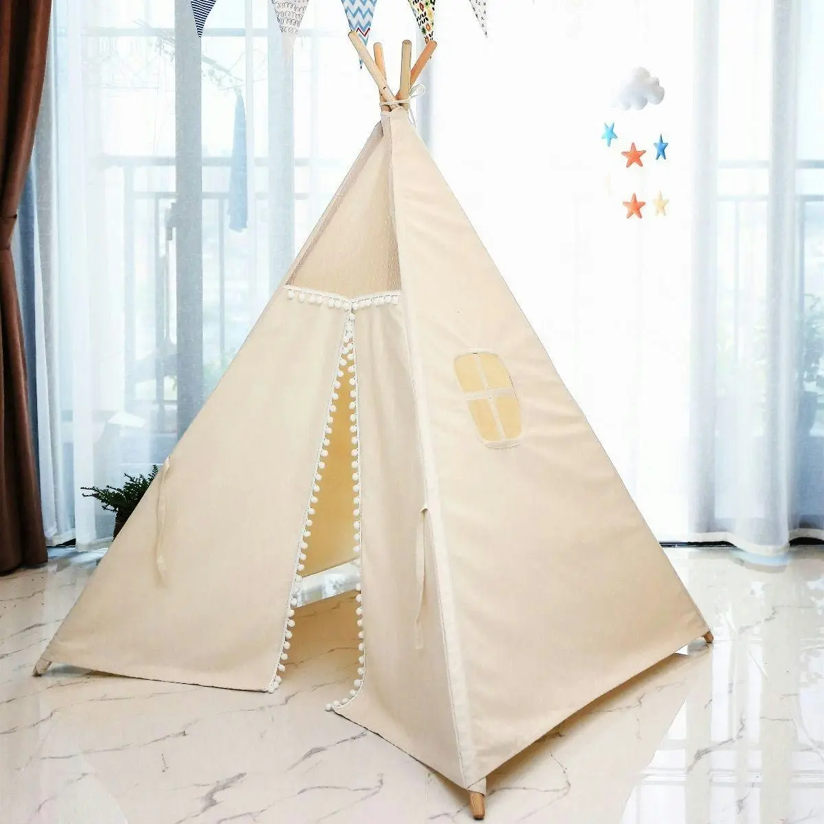 All 4 Kids Della Lace Kids Square Teepee Tent