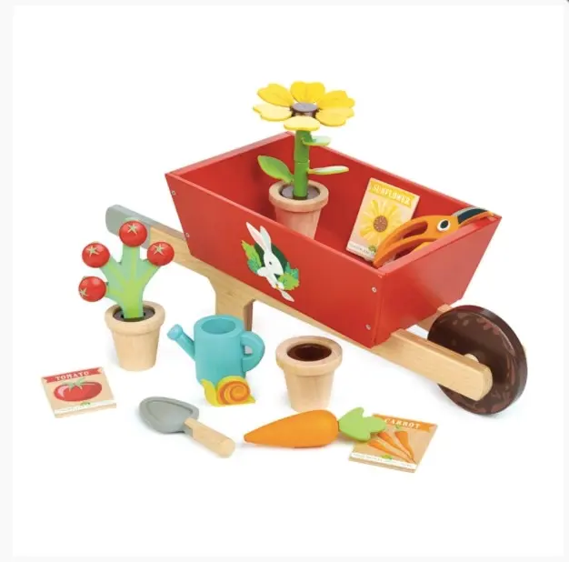 Tender Leaf Toys Garden Wheelbarrow Set