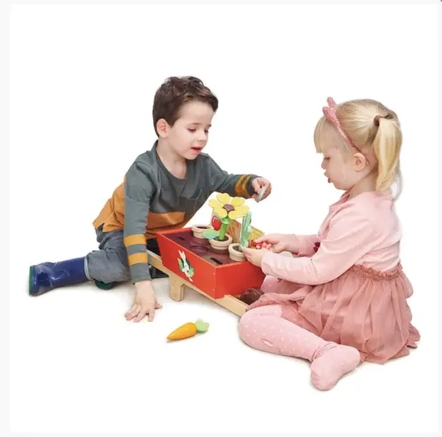 Tender Leaf Toys Garden Wheelbarrow Set