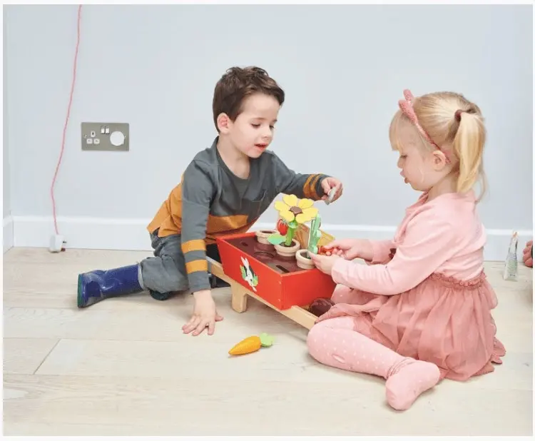 Tender Leaf Toys Garden Wheelbarrow Set