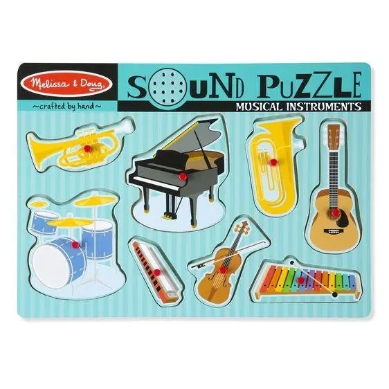 Melissa & Doug Musical Instruments Sound Puzzle - 8pc